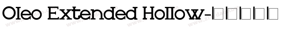 Oleo Extended Hollow字体转换